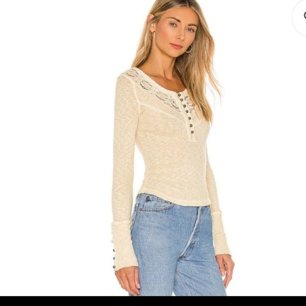 Free People Come On Over Henley